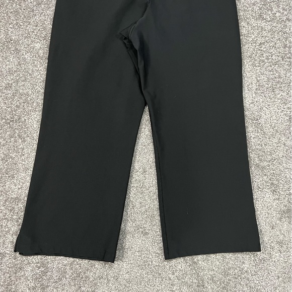 vintage nike capri pants womens medium black cropped wide leg y2k 90s - Picture 2 of 12
